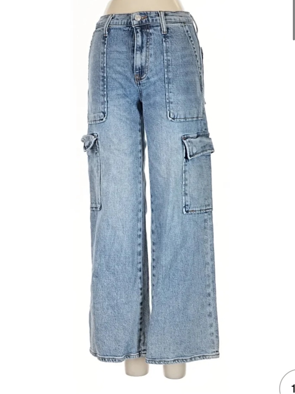HUDSON Rosalie Wide-Leg Cargo Jeans